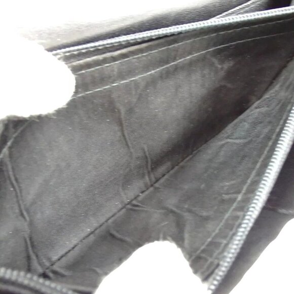 821133AM (V1) Christian Dior Wallet Long Trotter Flap Black PVC - Picture 11 of 13